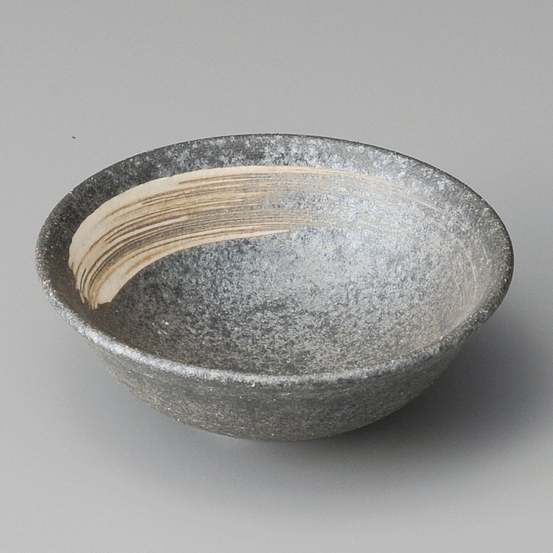 金正陶器 黒窯変刷毛目5.0鉢 1個(ご注文単位1個)【直送品】