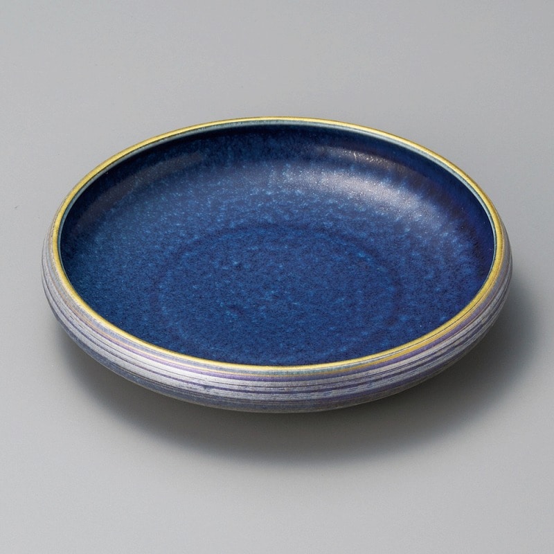 金正陶器 青釉紫金彩5.5刺身鉢 1個(ご注文単位1個)【直送品】