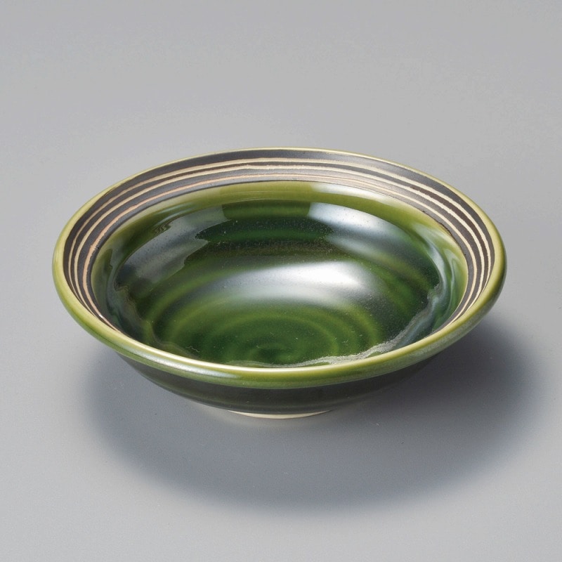 金正陶器 織部ライン4.8鉢 1個(ご注文単位1個)【直送品】