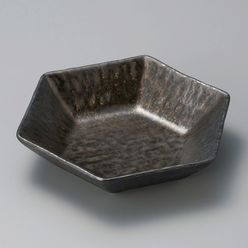 金正陶器 金結晶六角鉢 1個(ご注文単位1個)【直送品】