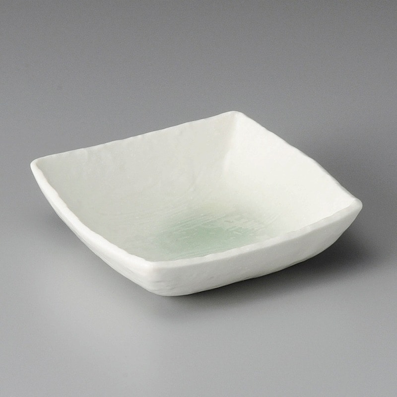 金正陶器 グリーン吹四角中鉢 1個(ご注文単位1個)【直送品】