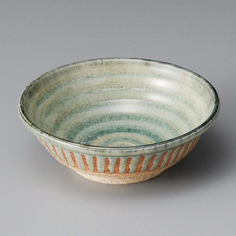金正陶器 灰釉十草反形5.0鉢 1個(ご注文単位1個)【直送品】