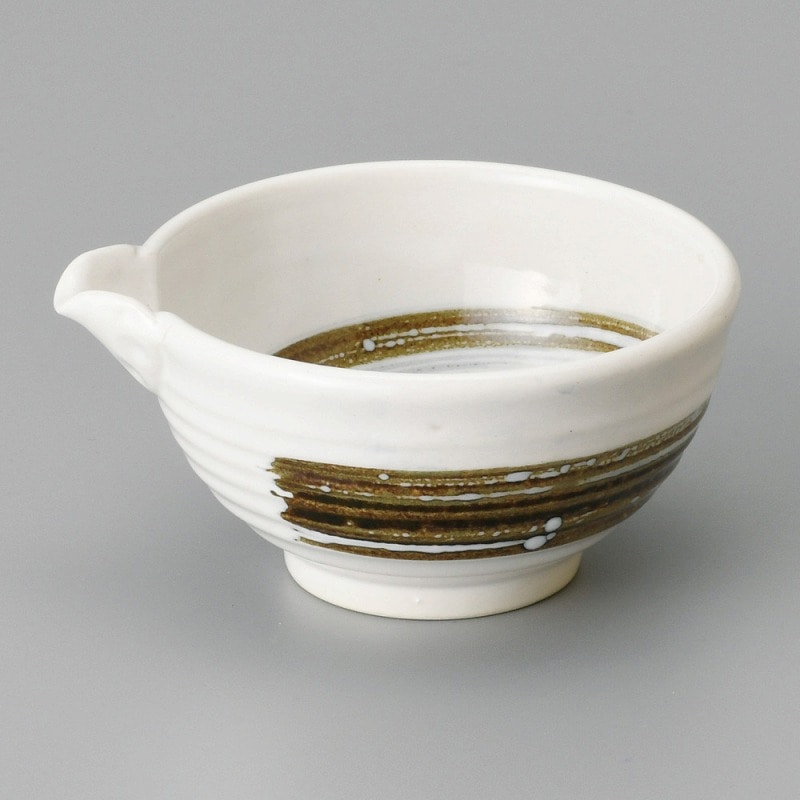 金正陶器 刷毛目3.6片口小鉢(白) 1個(ご注文単位1個)【直送品】