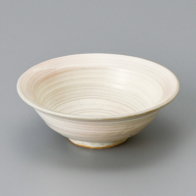 金正陶器 粉引刷毛目4.0渕付玉割 1個(ご注文単位1個)【直送品】