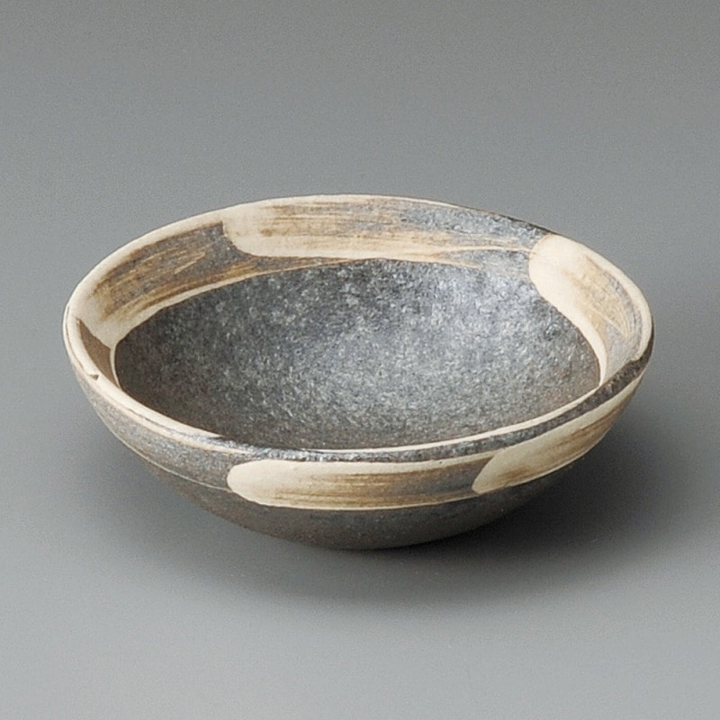 金正陶器 黒窯変刷毛目4.2小鉢 1個(ご注文単位1個)【直送品】