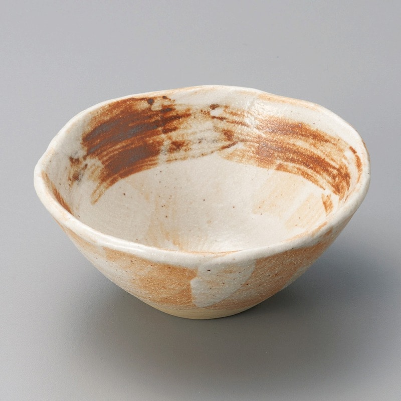 金正陶器 ねずみ志野丸型小鉢 1個(ご注文単位1個)【直送品】