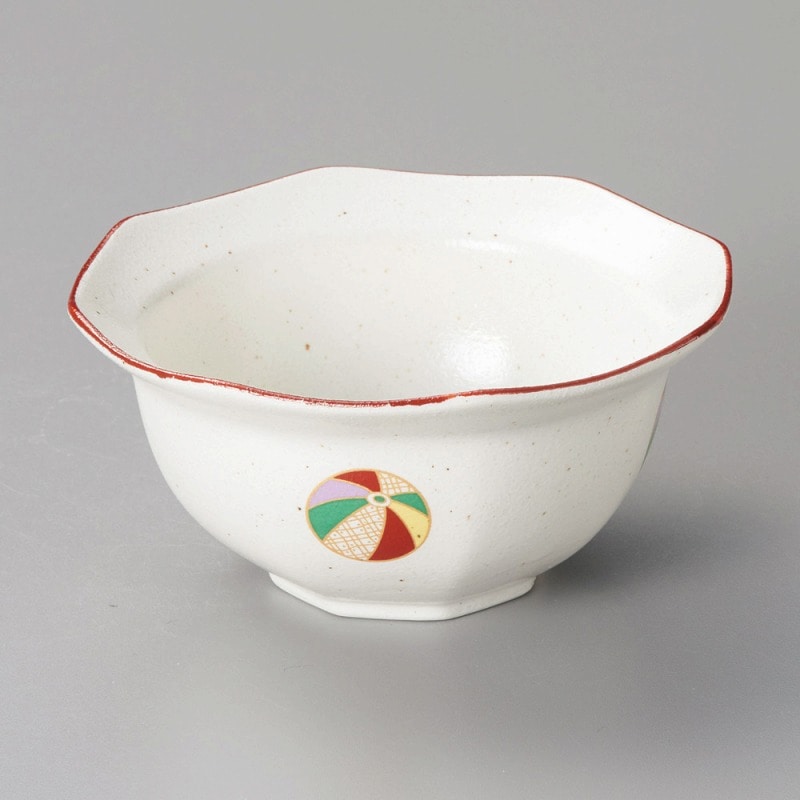 金正陶器 白粉引夢風船八角小鉢(大) 1個(ご注文単位1個)【直送品】