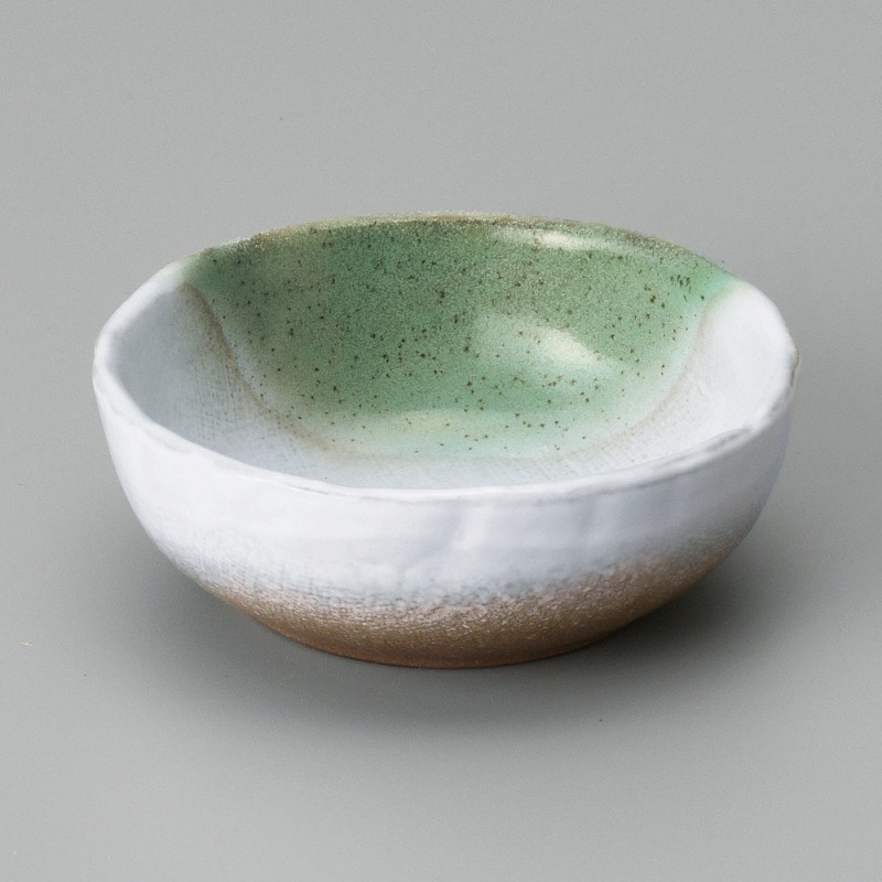 金正陶器 海山(緑)4.0鉢 1個(ご注文単位1個)【直送品】