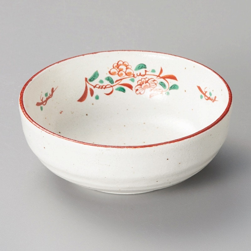 金正陶器 白粉引花万暦3.5ﾎﾞｰﾙ 1個（ご注文単位1個）【直送品】