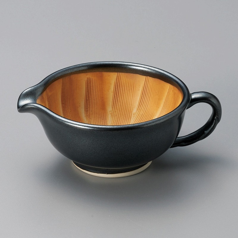 金正陶器 黒釉ドレッシング鉢(小) 1個(ご注文単位1個)【直送品】