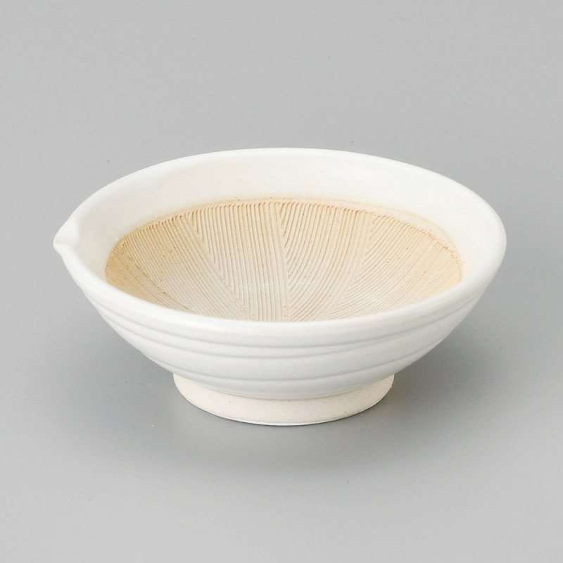 金正陶器 白マット3.6スリ平小鉢 1個(ご注文単位1個)【直送品】