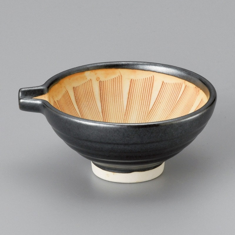 金正陶器 天目スリ鉢片口小鉢 1個(ご注文単位1個)【直送品】