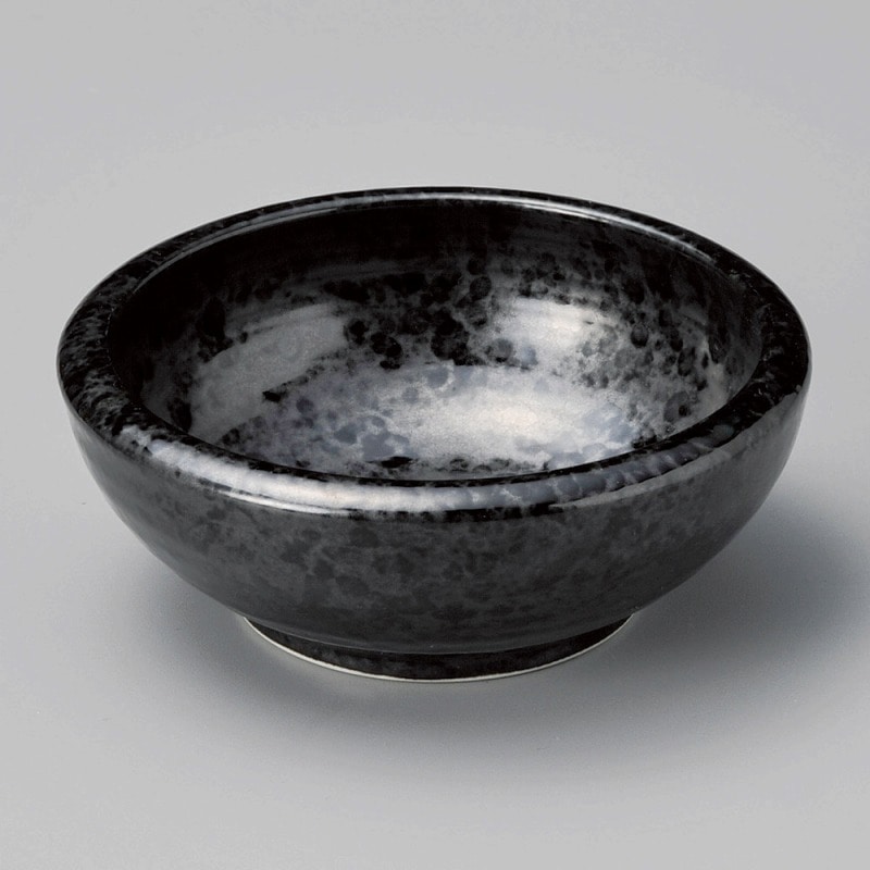 金正陶器 銀彩黒括り手4.0小鉢 1個(ご注文単位1個)【直送品】