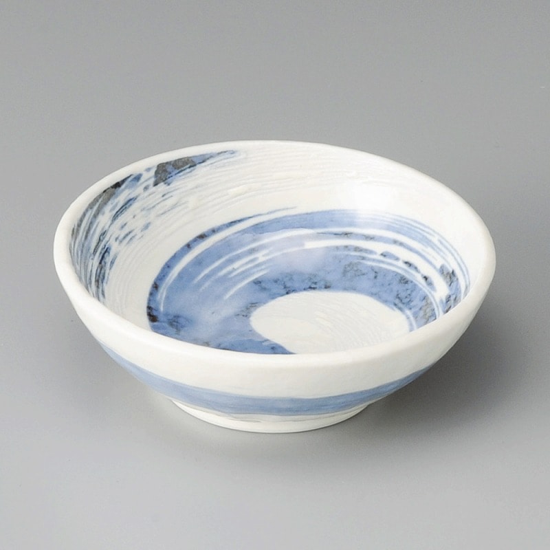 金正陶器 粉引青流手捻り4.0鉢 1個(ご注文単位1個)【直送品】