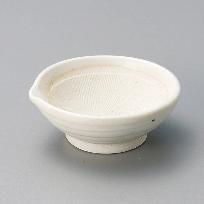 金正陶器 白マット3.2スリ平小鉢 1個(ご注文単位1個)【直送品】