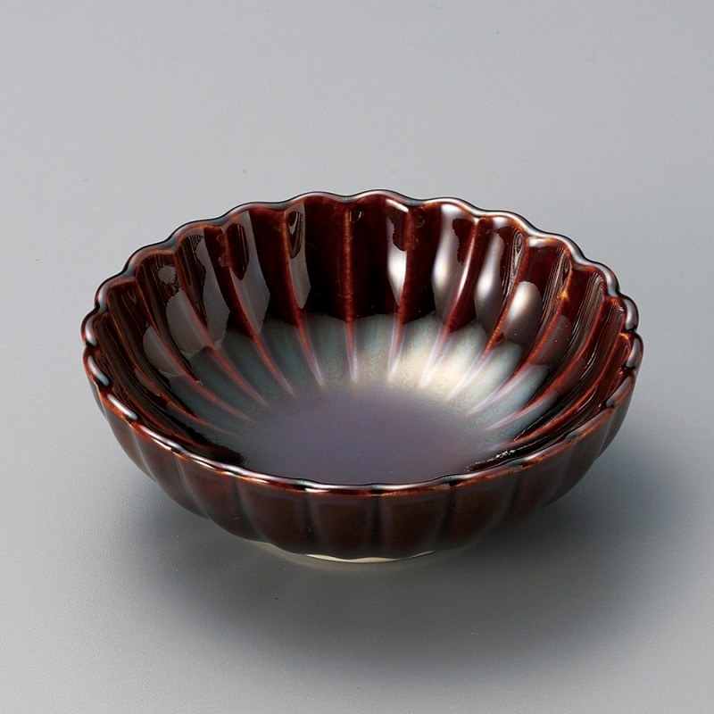 金正陶器 アメ菊型小鉢(大) 1個(ご注文単位1個)【直送品】