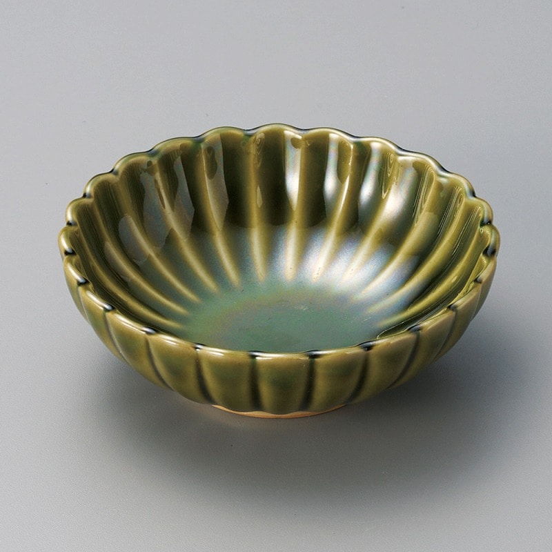 金正陶器 オリベ菊型小鉢(大) 1個(ご注文単位1個)【直送品】