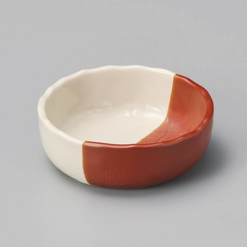 金正陶器 紅ぬり分け3.3小鉢 1個(ご注文単位1個)【直送品】