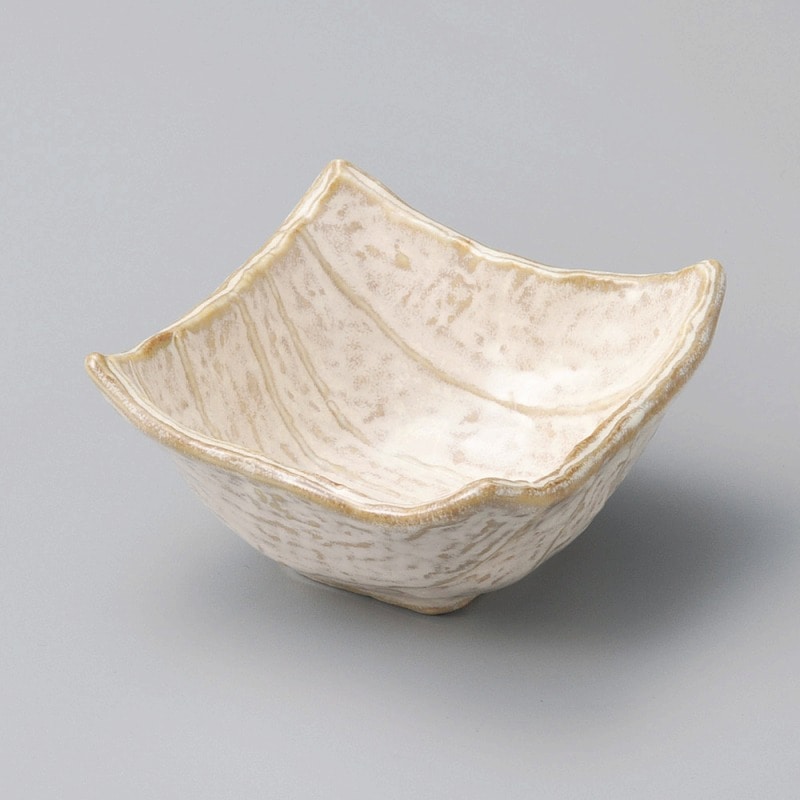 金正陶器 萩粉引四角小鉢 小 1個(ご注文単位1個)【直送品】