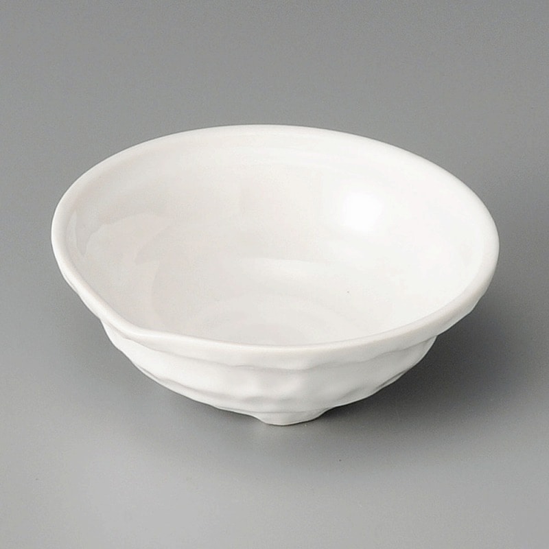 金正陶器 チタン白片口三ツ足鉢 1個(ご注文単位1個)【直送品】