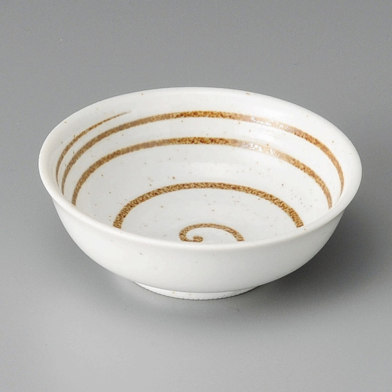 金正陶器 乳白うず巻3.5ボール 1個(ご注文単位1個)【直送品】