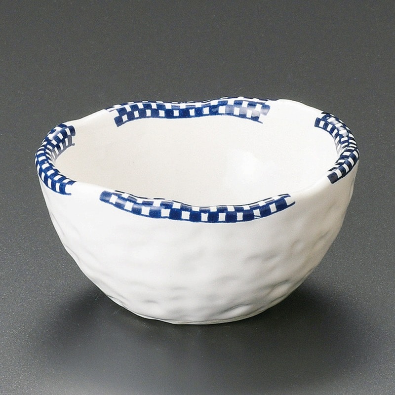 金正陶器 紺市松柄丸小鉢 1個(ご注文単位1個)【直送品】