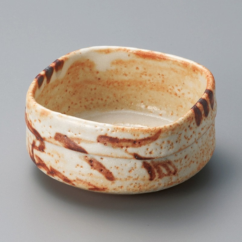 金正陶器 志野角小鉢 1個(ご注文単位1個)【直送品】