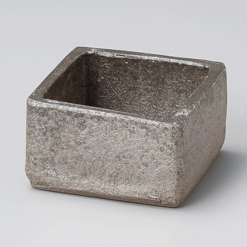 金正陶器 黒窯変3.0角小鉢 1個(ご注文単位1個)【直送品】