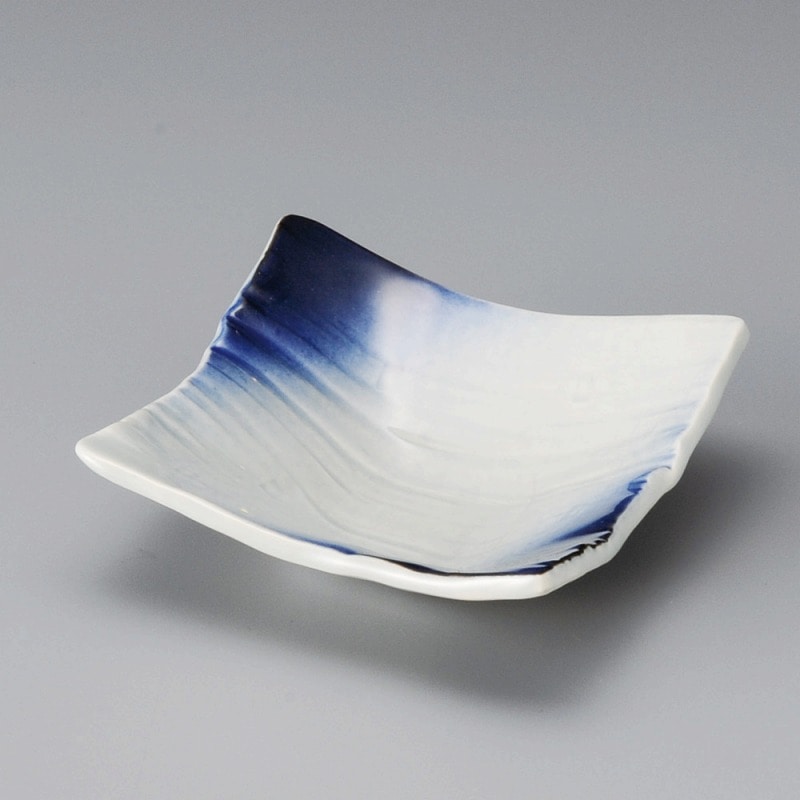 金正陶器 蒼空木目角鉢 1個(ご注文単位1個)【直送品】