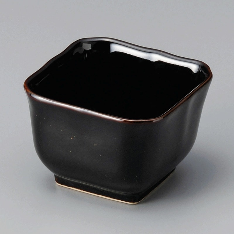 金正陶器 結晶天目角小鉢(大) 1個(ご注文単位1個)【直送品】
