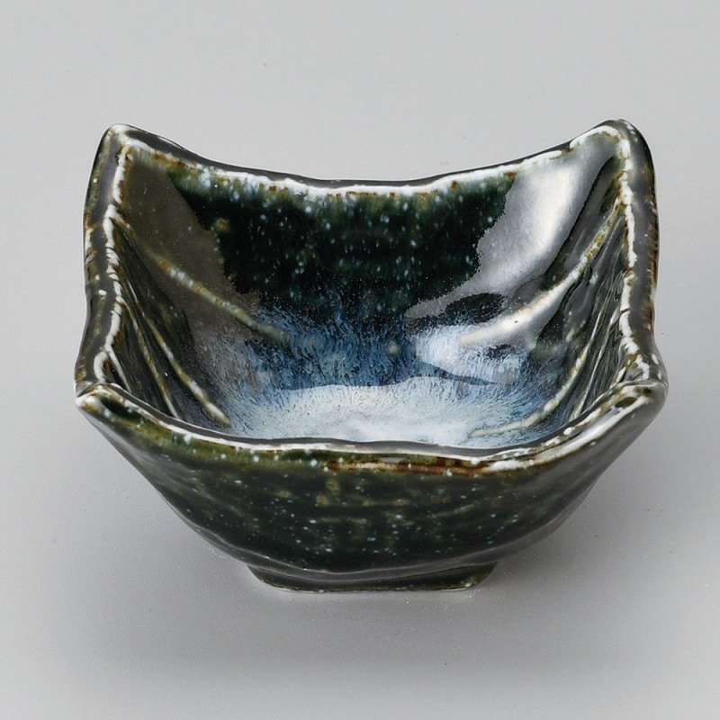 金正陶器 おぼろ月四角小鉢(中) 1個(ご注文単位1個)【直送品】
