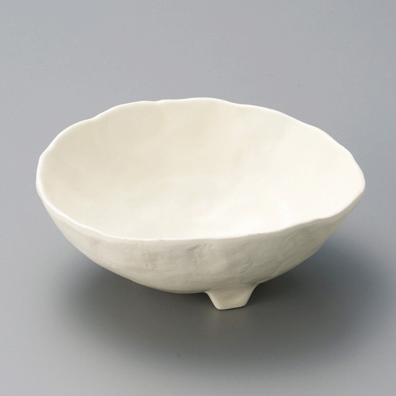 金正陶器 クリーム三ツ足小鉢 1個(ご注文単位1個)【直送品】
