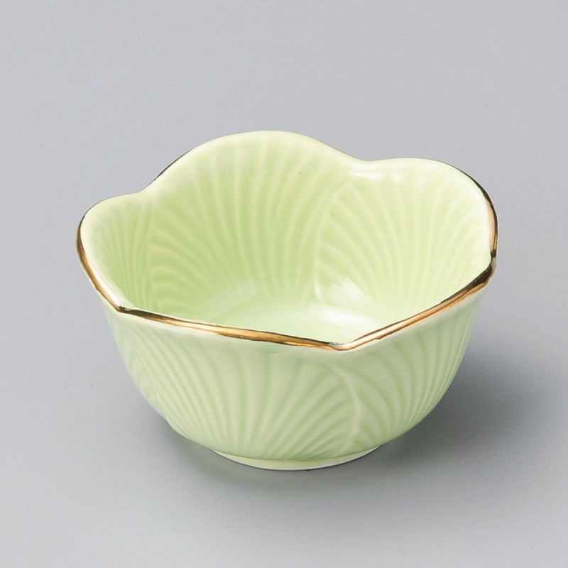 金正陶器 渕金ﾋﾜ葉型小鉢(小) 1個（ご注文単位1個）【直送品】