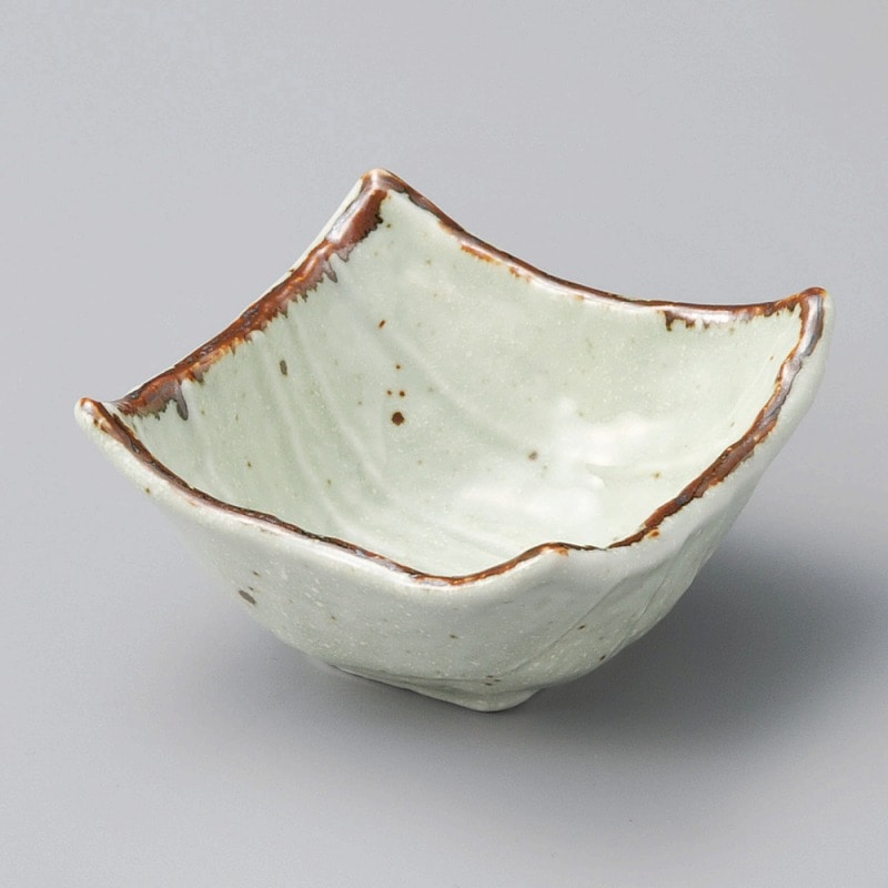 金正陶器 翡翠斑点四角中鉢 1個(ご注文単位1個)【直送品】