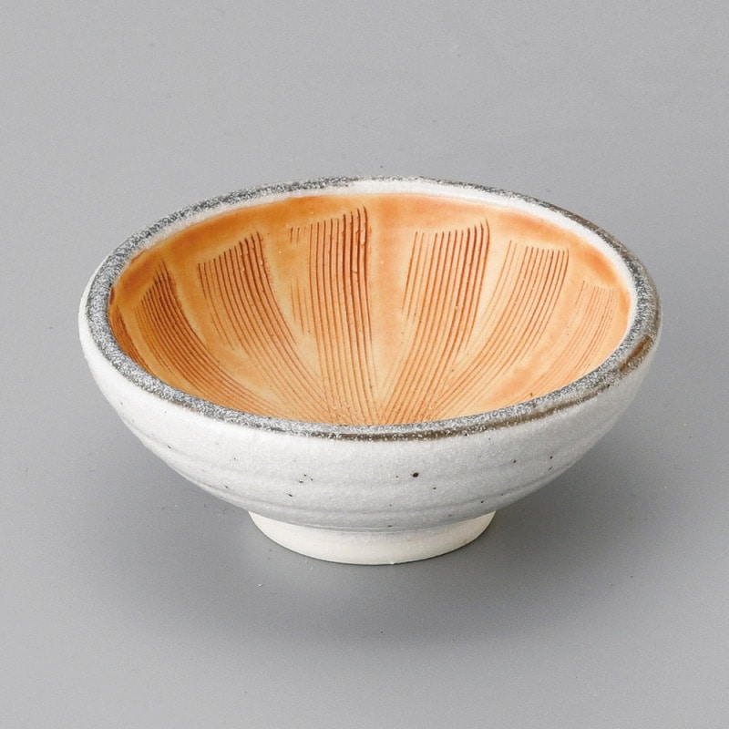 金正陶器 そば志野スリ小鉢(中) 1個(ご注文単位1個)【直送品】