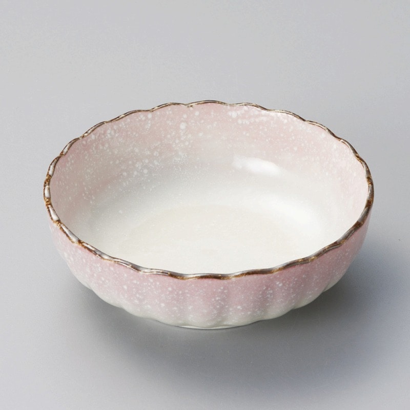 金正陶器 小雪(紫)菊型4.0鉢 1個(ご注文単位1個)【直送品】