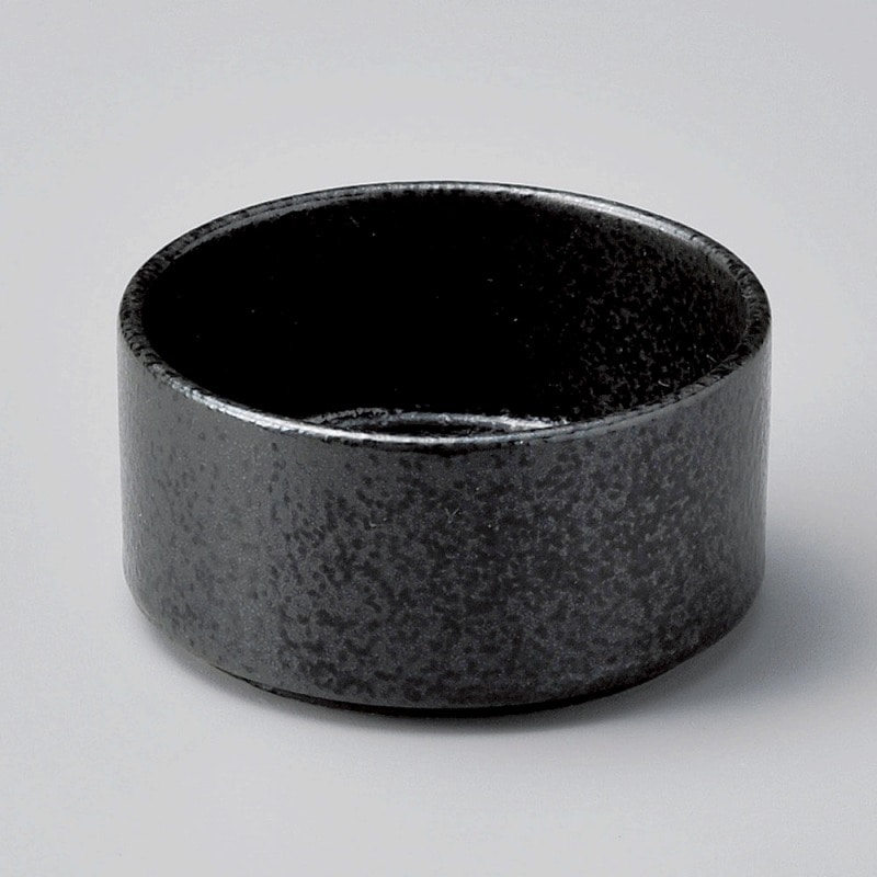 金正陶器 黒結晶丸7.5cmスタック鉢 1個(ご注文単位1個)【直送品】