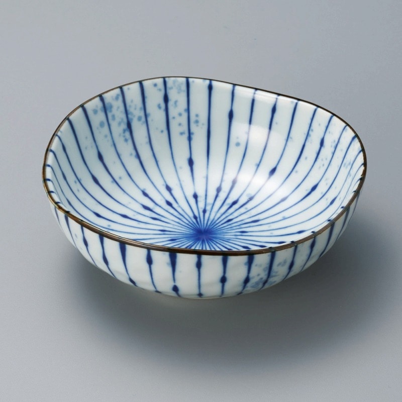 金正陶器 吹墨十草4.5鉢 1個(ご注文単位1個)【直送品】