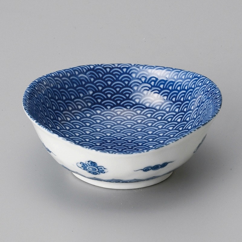 金正陶器 青海波楕円3.0鉢 1個(ご注文単位1個)【直送品】