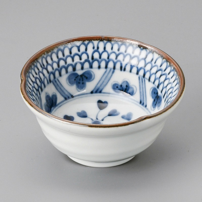 金正陶器 古染花なぶり3.0小鉢 1個(ご注文単位1個)【直送品】
