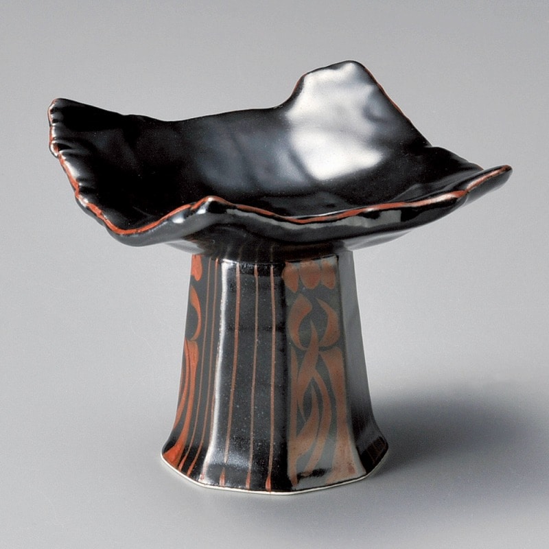 金正陶器 黒四角高浜小付 1個(ご注文単位1個)【直送品】