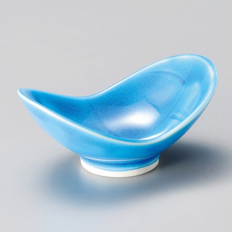 金正陶器 トルコ青双葉小鉢 1個(ご注文単位1個)【直送品】