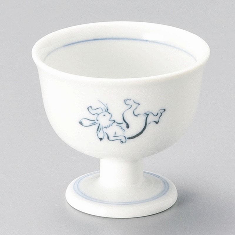 金正陶器 鳥獣戯画(相撲の図)高台小鉢 1個(ご注文単位1個)【直送品】