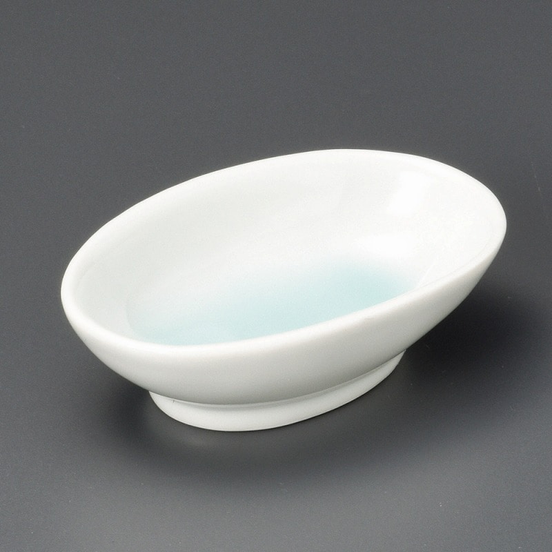 金正陶器 青白磁楕円珍味 1個(ご注文単位1個)【直送品】