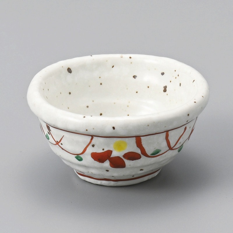 金正陶器 赤絵花楕円ボール 1個(ご注文単位1個)【直送品】