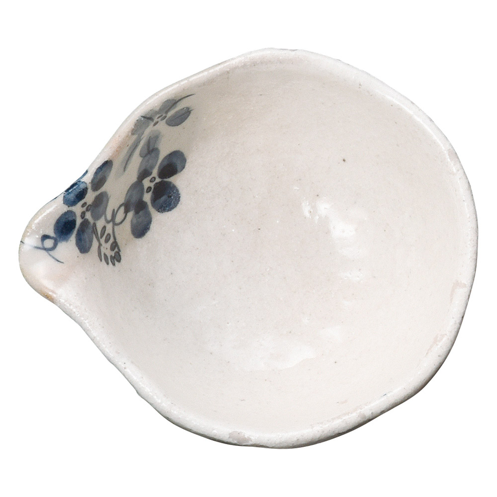 金正陶器 雪化粧藍花片口小附 1個（ご注文単位1個）【直送品】