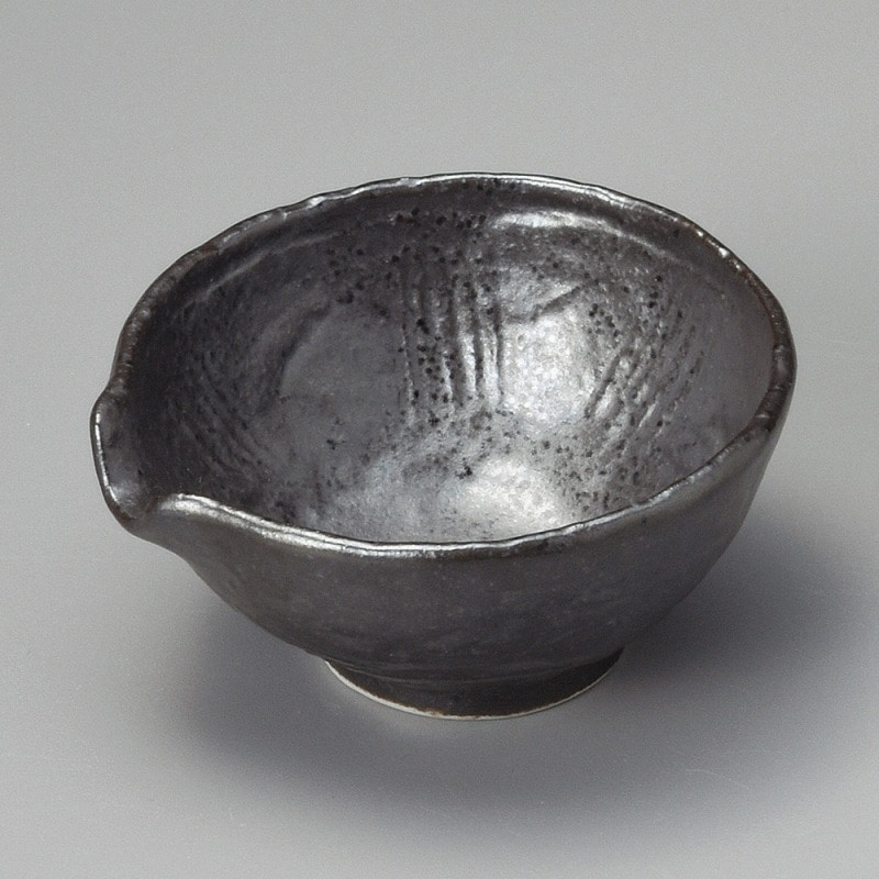 金正陶器 黒備前片口小付 1個(ご注文単位1個)【直送品】