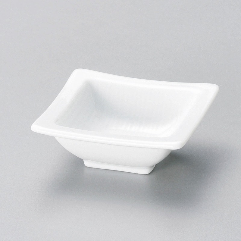金正陶器 ヴァーグホワイト8cm正角小付 1個(ご注文単位1個)【直送品】