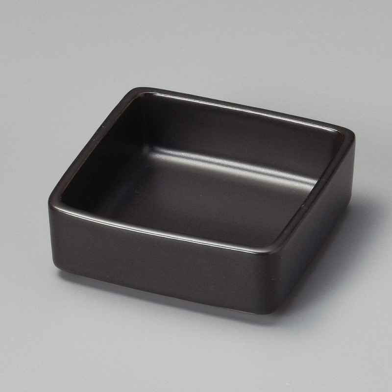 金正陶器 黒マット3.0角形丼 1個(ご注文単位1個)【直送品】