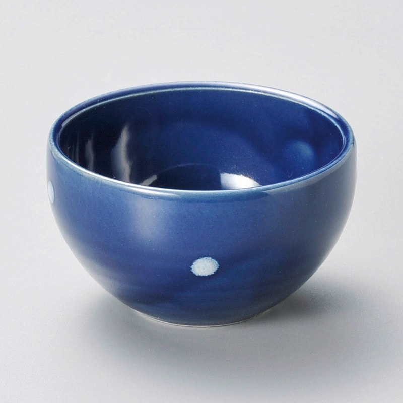 金正陶器 ﾌﾞﾙｰ点まある鉢 1個（ご注文単位1個）【直送品】